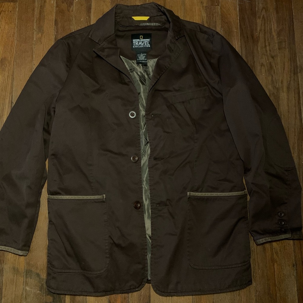 Nat Geo Travel Jacket Mens Size Large Waterproof